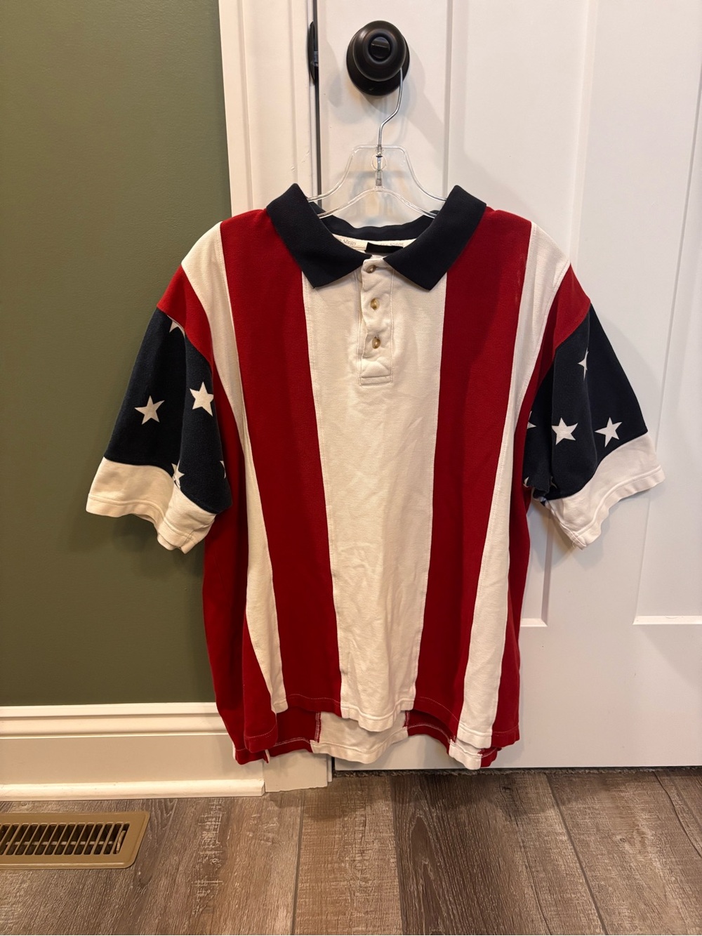 Men’s USA American Flag Polo Shirt